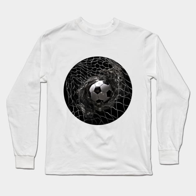 Soccer ball Splash Long Sleeve T-Shirt by Carrie Ann's Collection